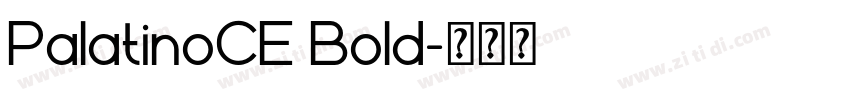 PalatinoCE Bold字体转换